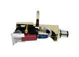 Gold Chrome Headshell, Red mount cartridge, needle, stylus