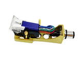 Gold Headshell, Blue mount cartridge, needle, stylus