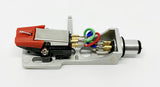 Silver Headshell, MG09 mount cartridge, needle, stylus