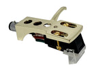 GOLD CHROME HEADSHELL, BLACK MOUNT M7SUB CARTRIDGE, NEEDLE, STYLUS WITH GOLD SCREWS