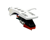 WHITE HEADSHELL, BLUE MOUNT MG09 CARTRIDGE, NEEDLE, STYLUS