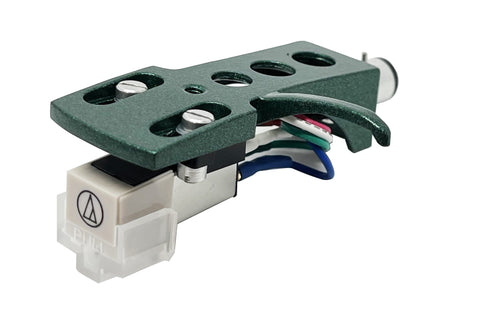 AT-3600 AUDIO TECHNICA CARTRIDGE MOUNTED ON HIGH QUALITY HS-FORESTGREEN